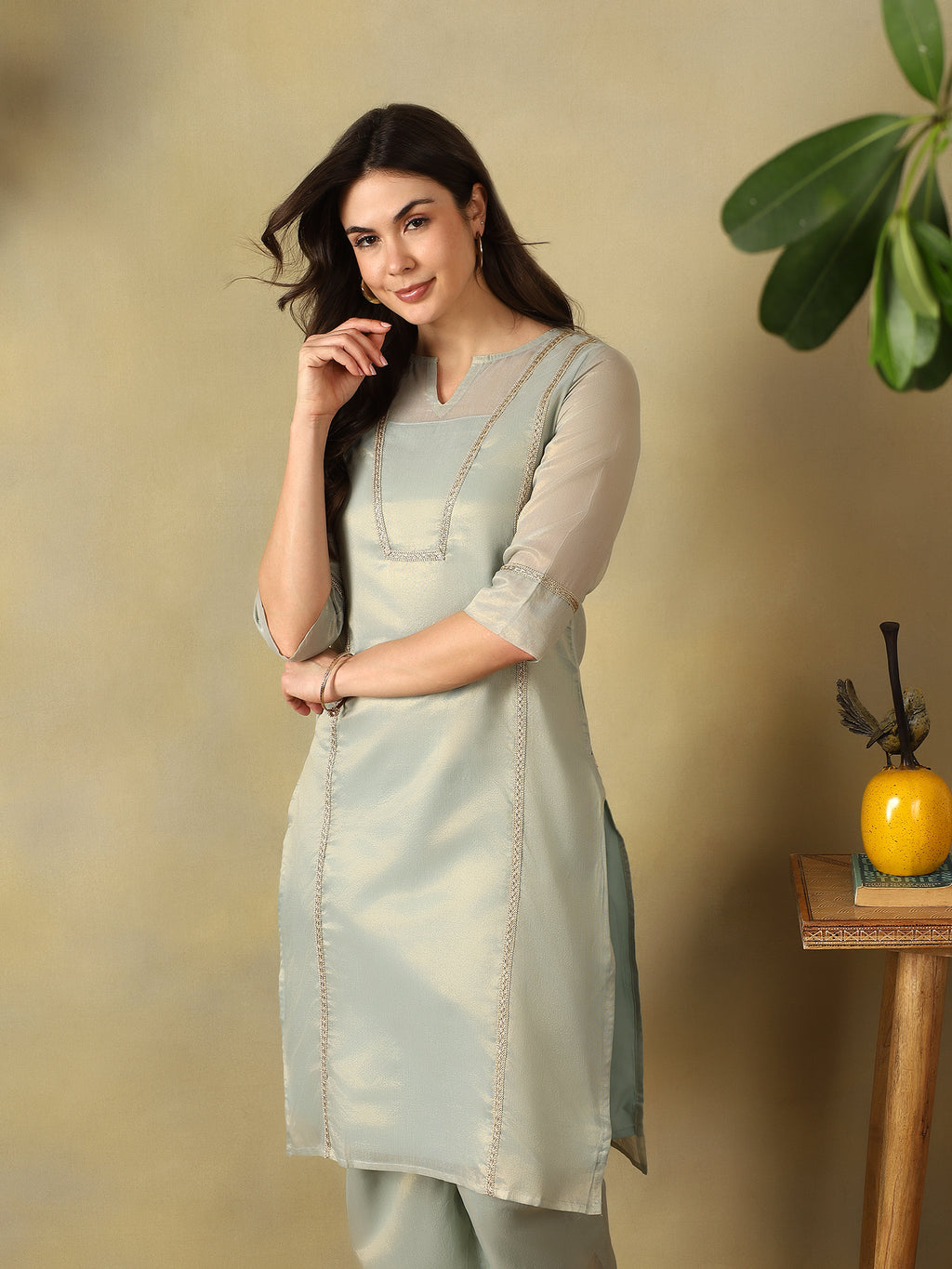 Mamicha Grey Kurta Set