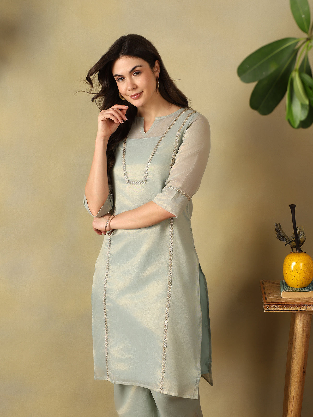 Mamicha Grey Kurta Set
