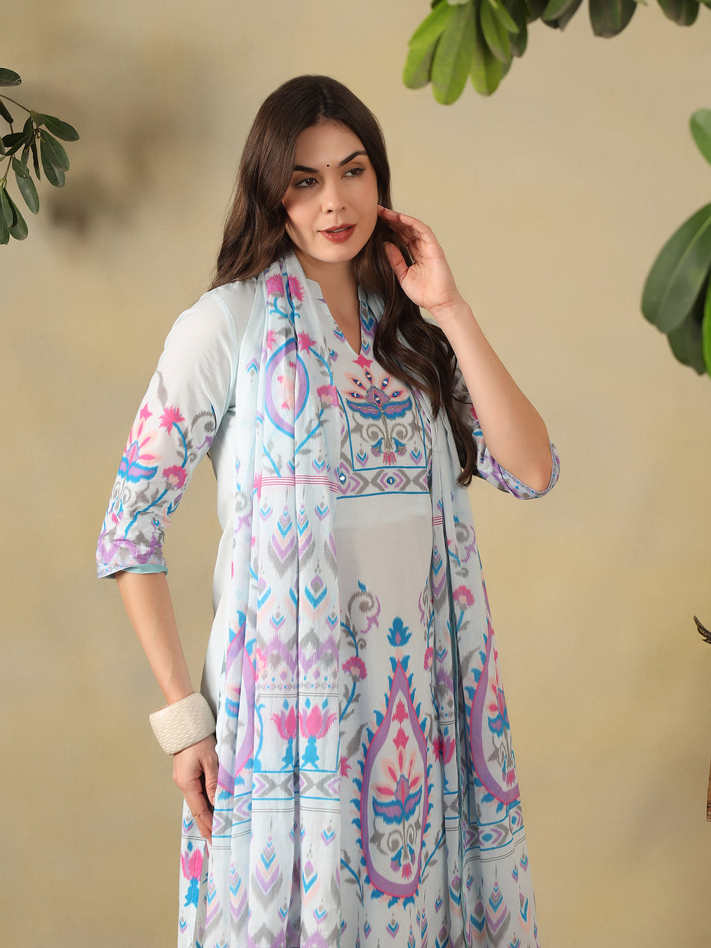Mamicha Blue Ethnic Set