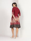 Mamicha Maroon Dress