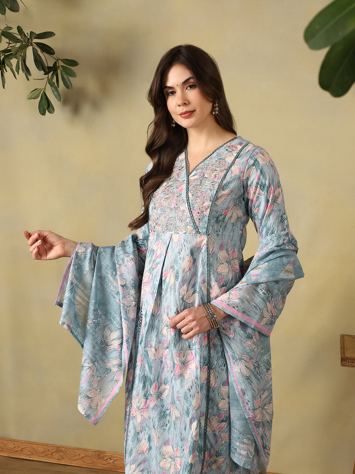 Mamicha Sea Green Ethnic Set