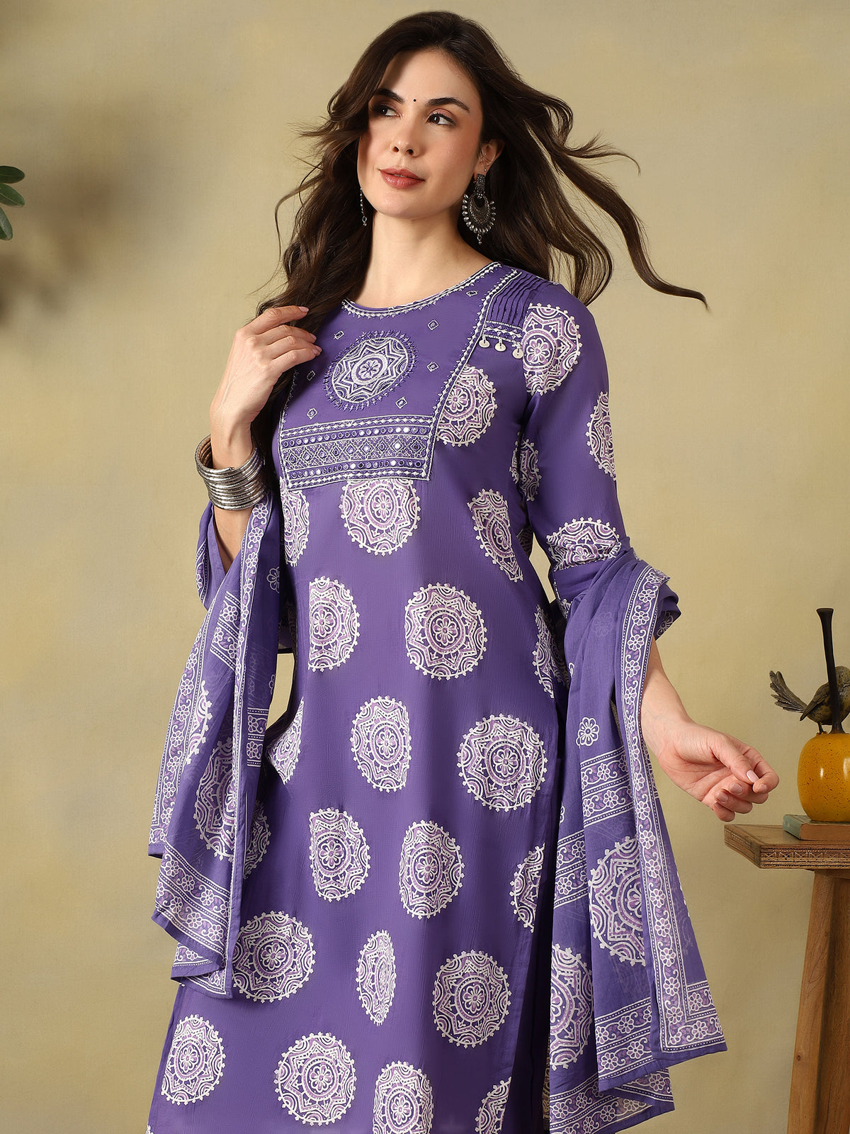 Mamicha Lavender Ethnic Set