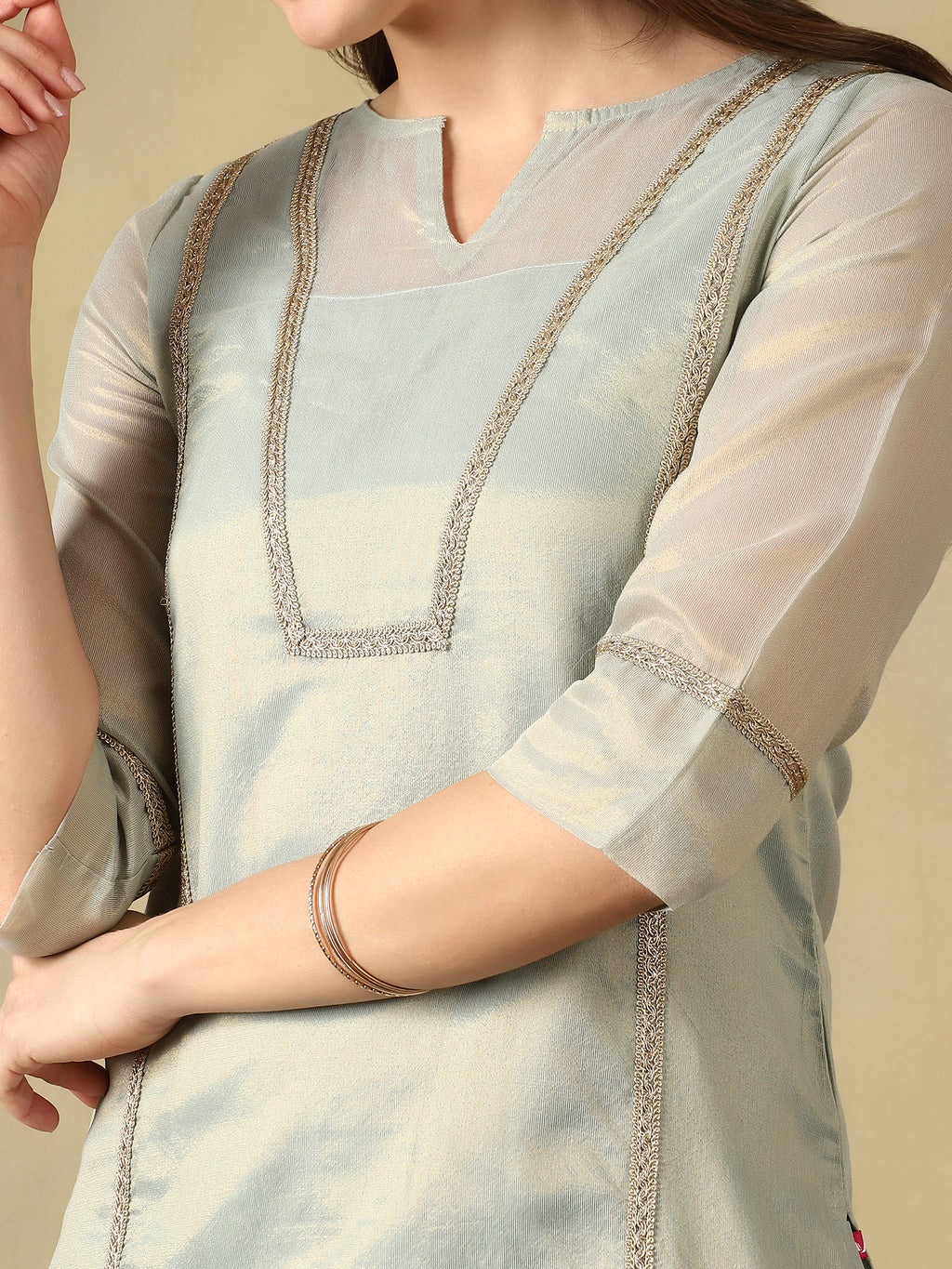 Mamicha Grey Kurta Set