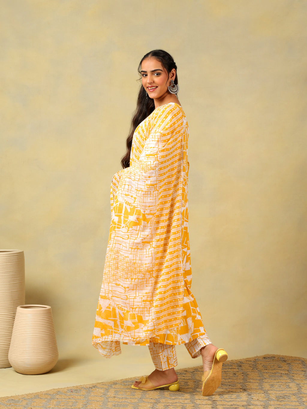 Jiya Radiant Abstract Anarkali Suit Set