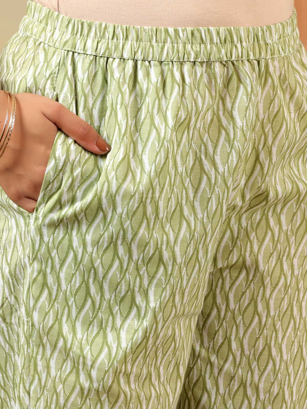 Navya Olive Foliage Suit Set