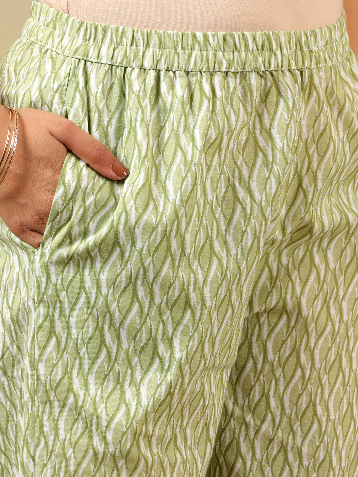 Navya Olive Foliage Suit Set