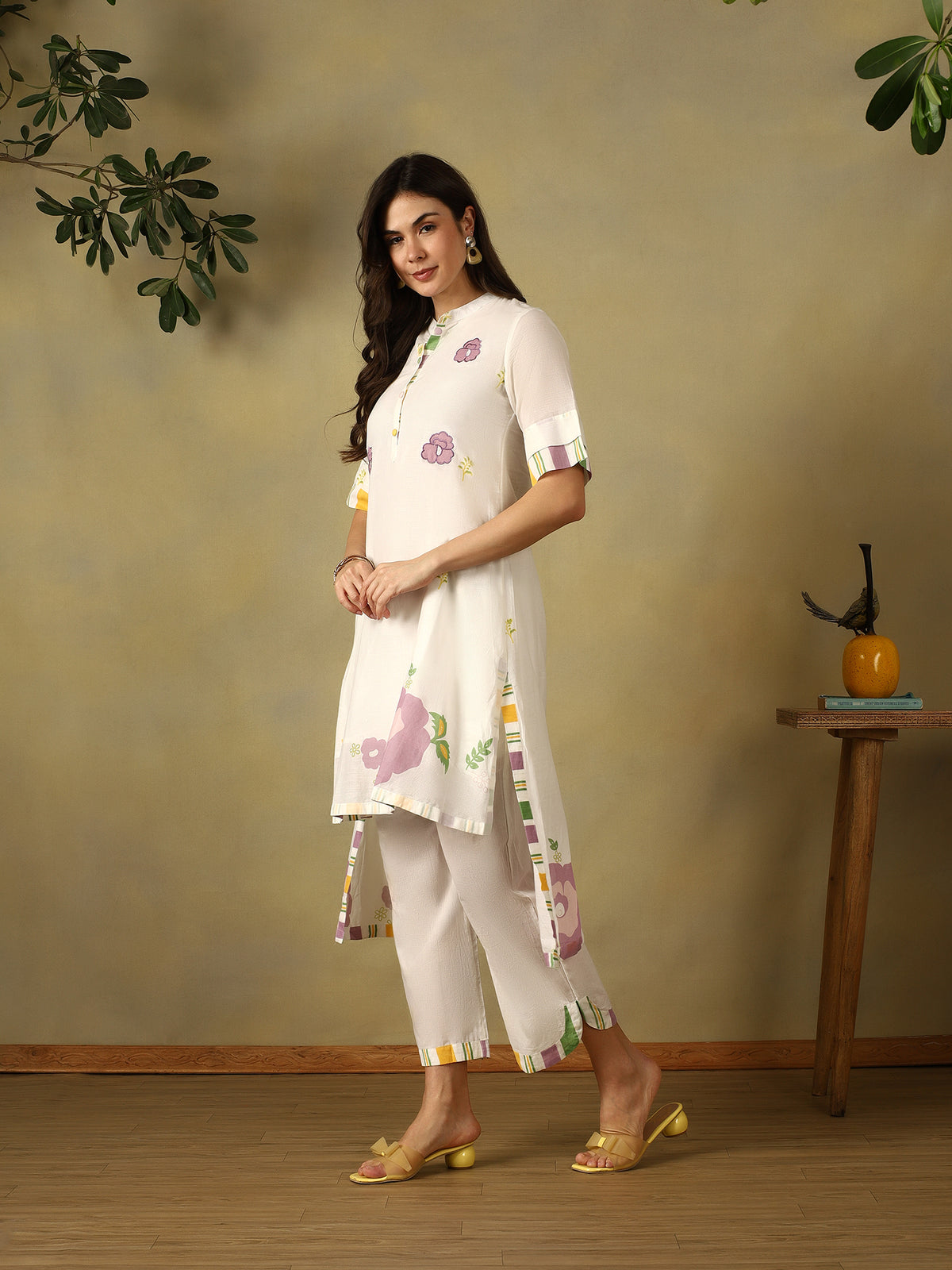Mamicha White Kurta Set