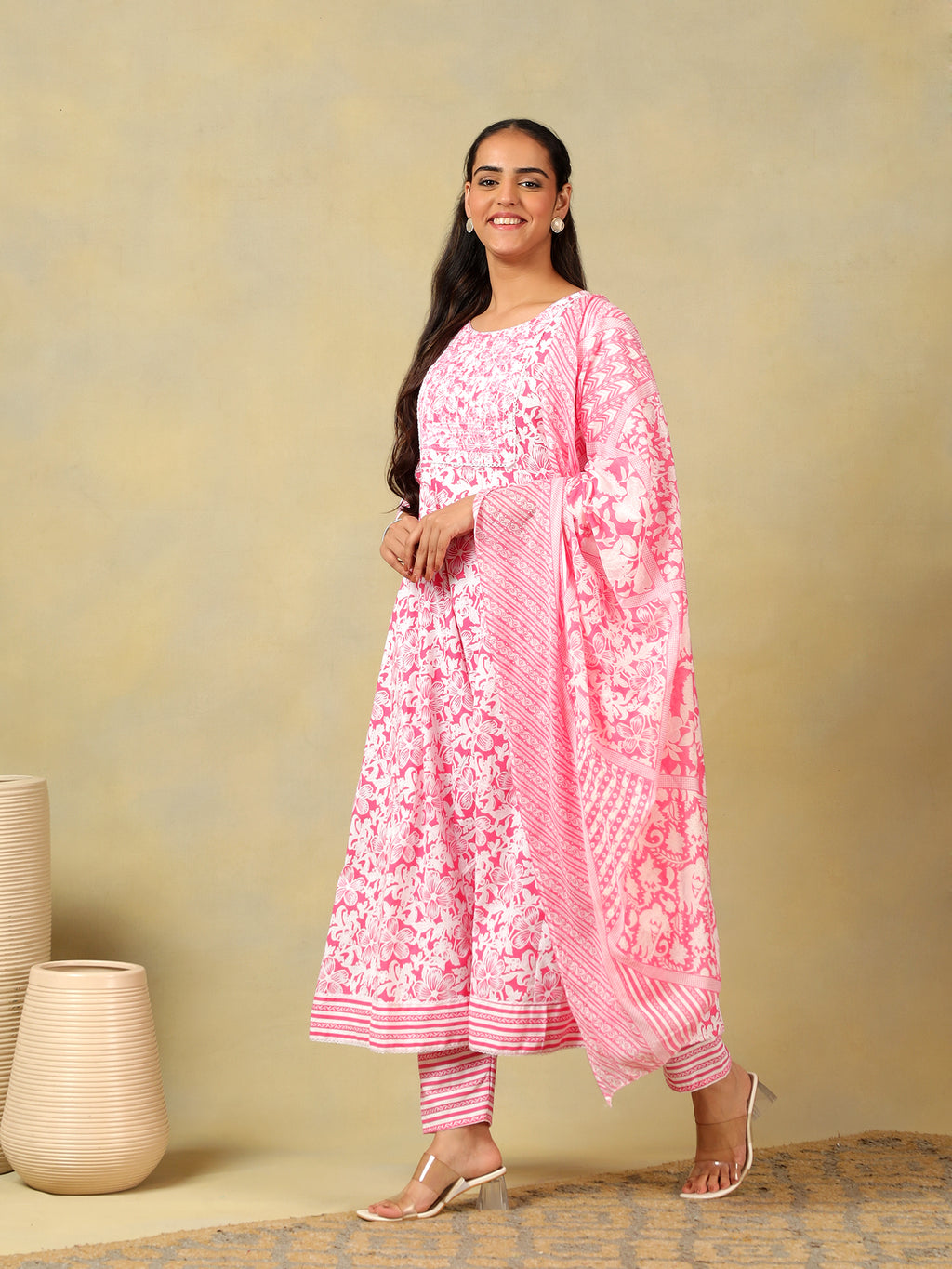 Yasmin Floral Bloom Anarkali Suit Set