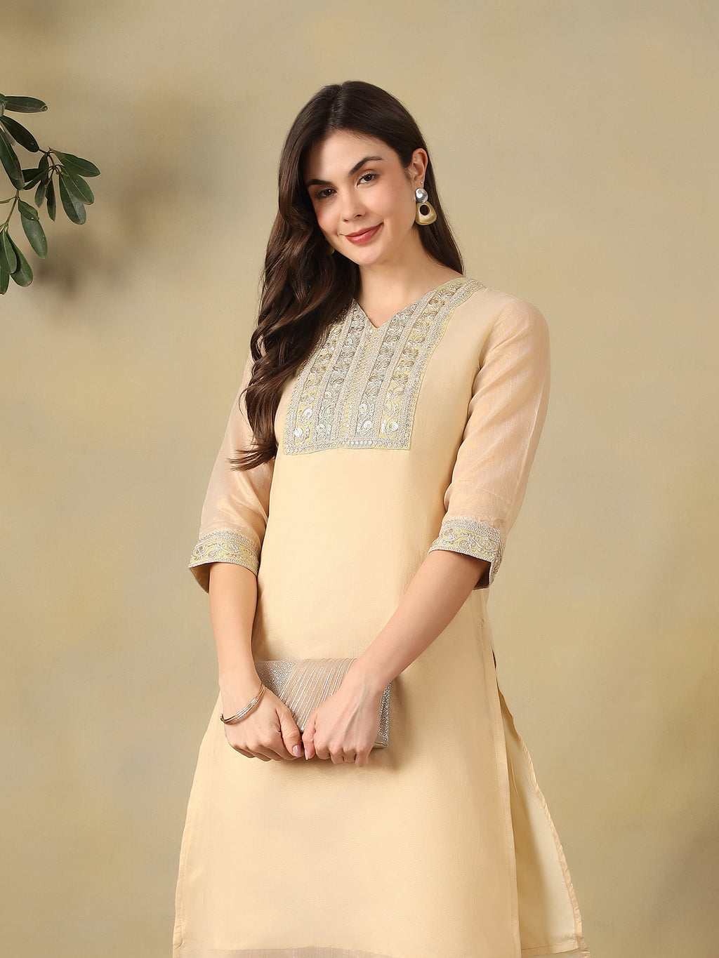 Mamicha Cream Kurta Set