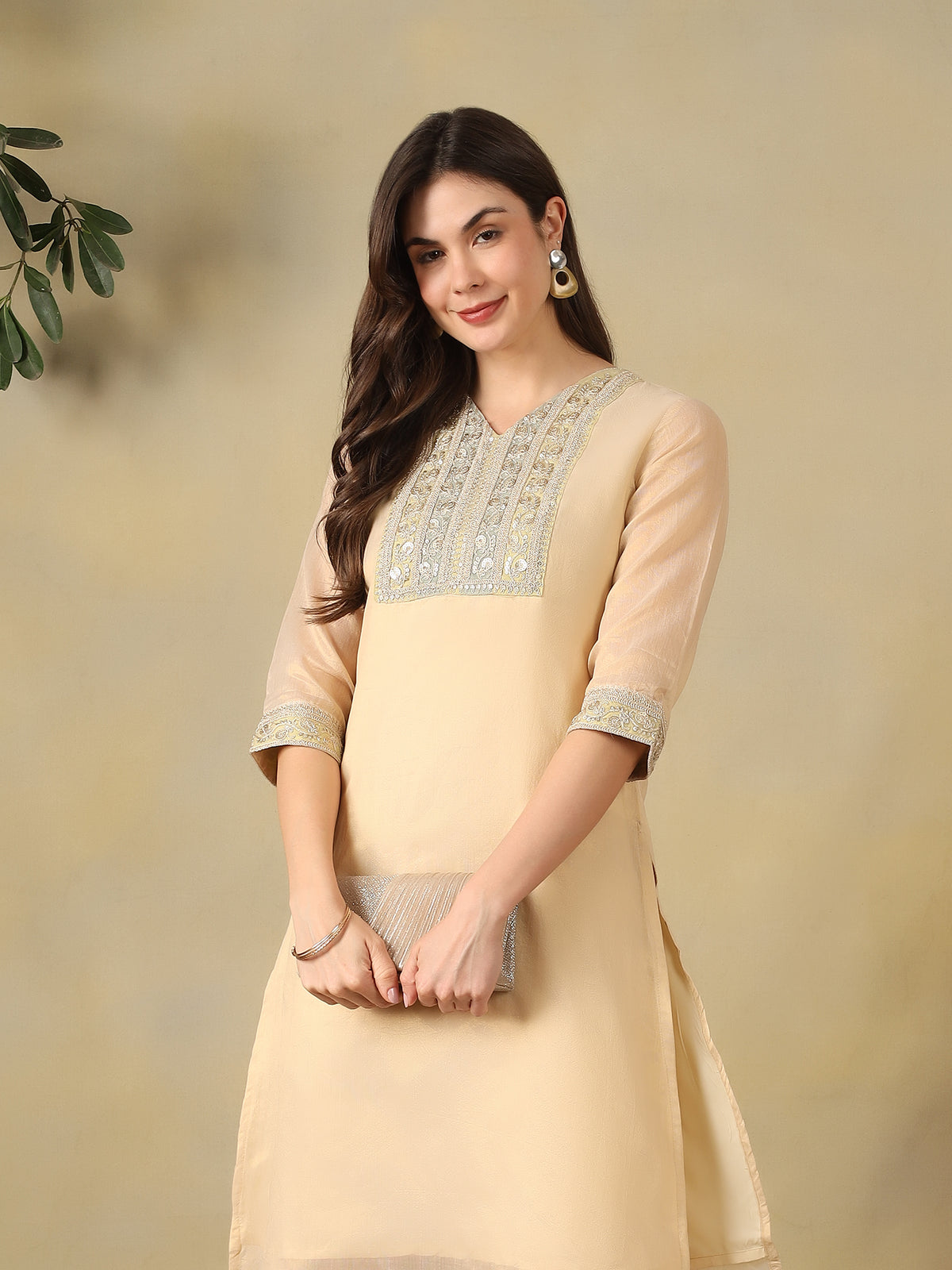 Mamicha Cream Kurta Set