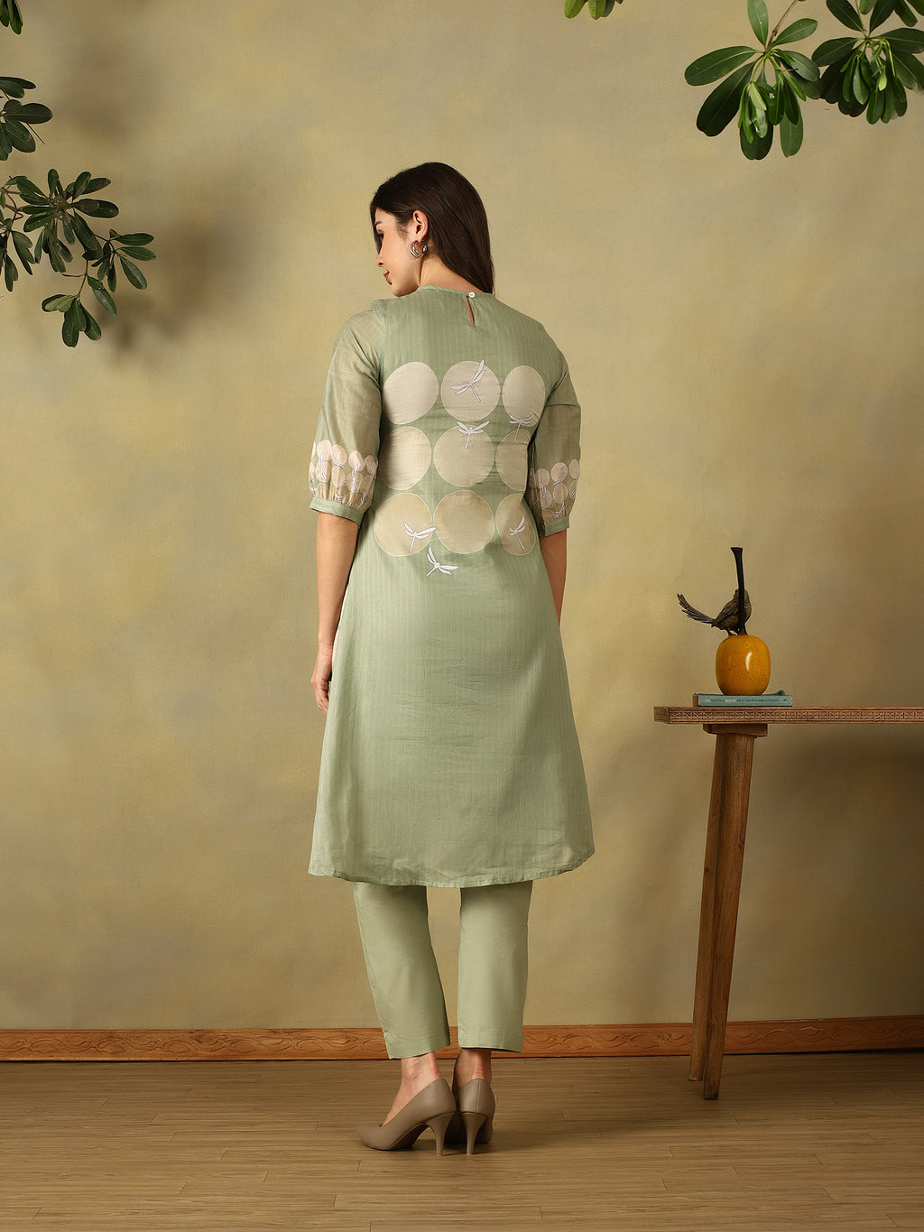 Mamicha Light Green Kurta Set