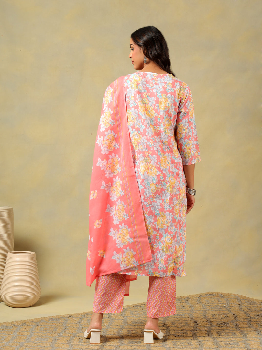Kyra Peach Blossom Suit Set