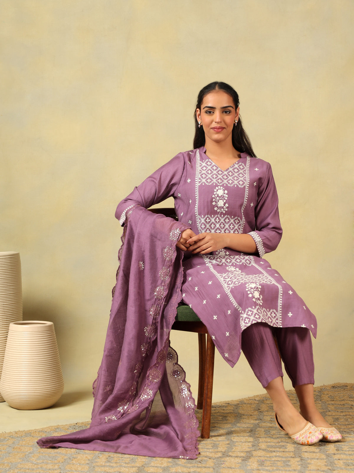 Lavanya Mauve Suit Set