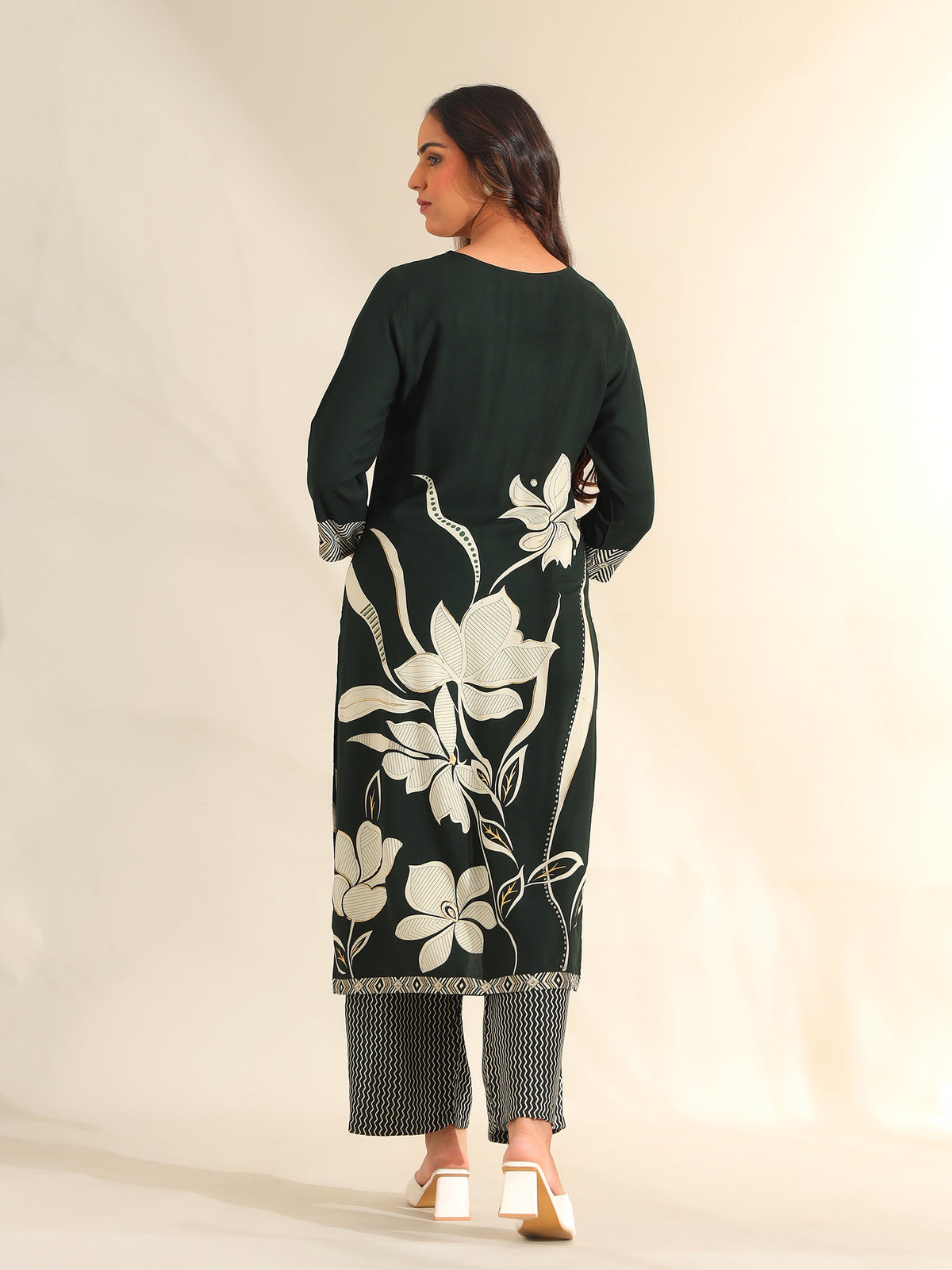 Zara Emerald Lily Kurta Set