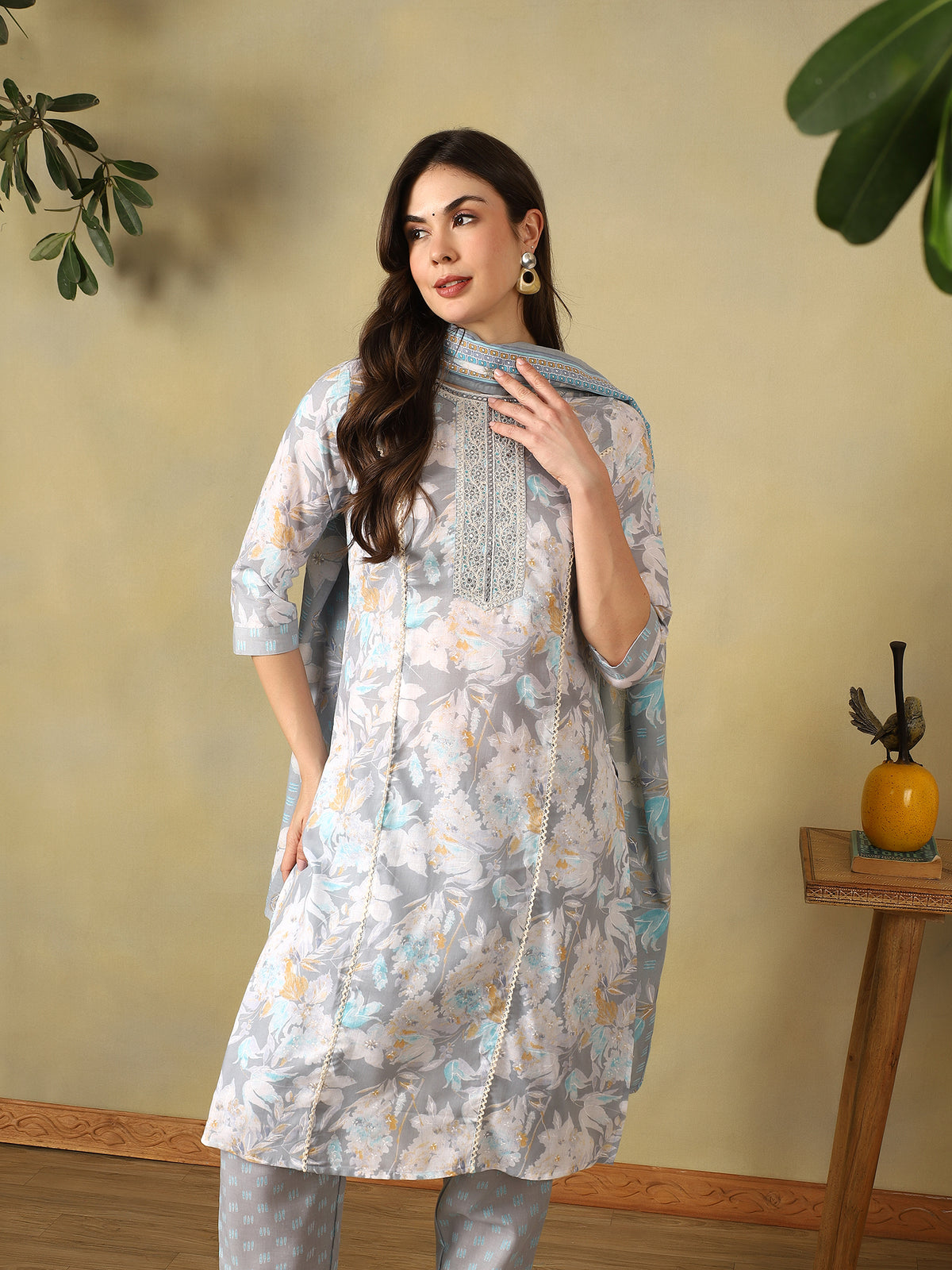Mamicha Blue Ethnic Set