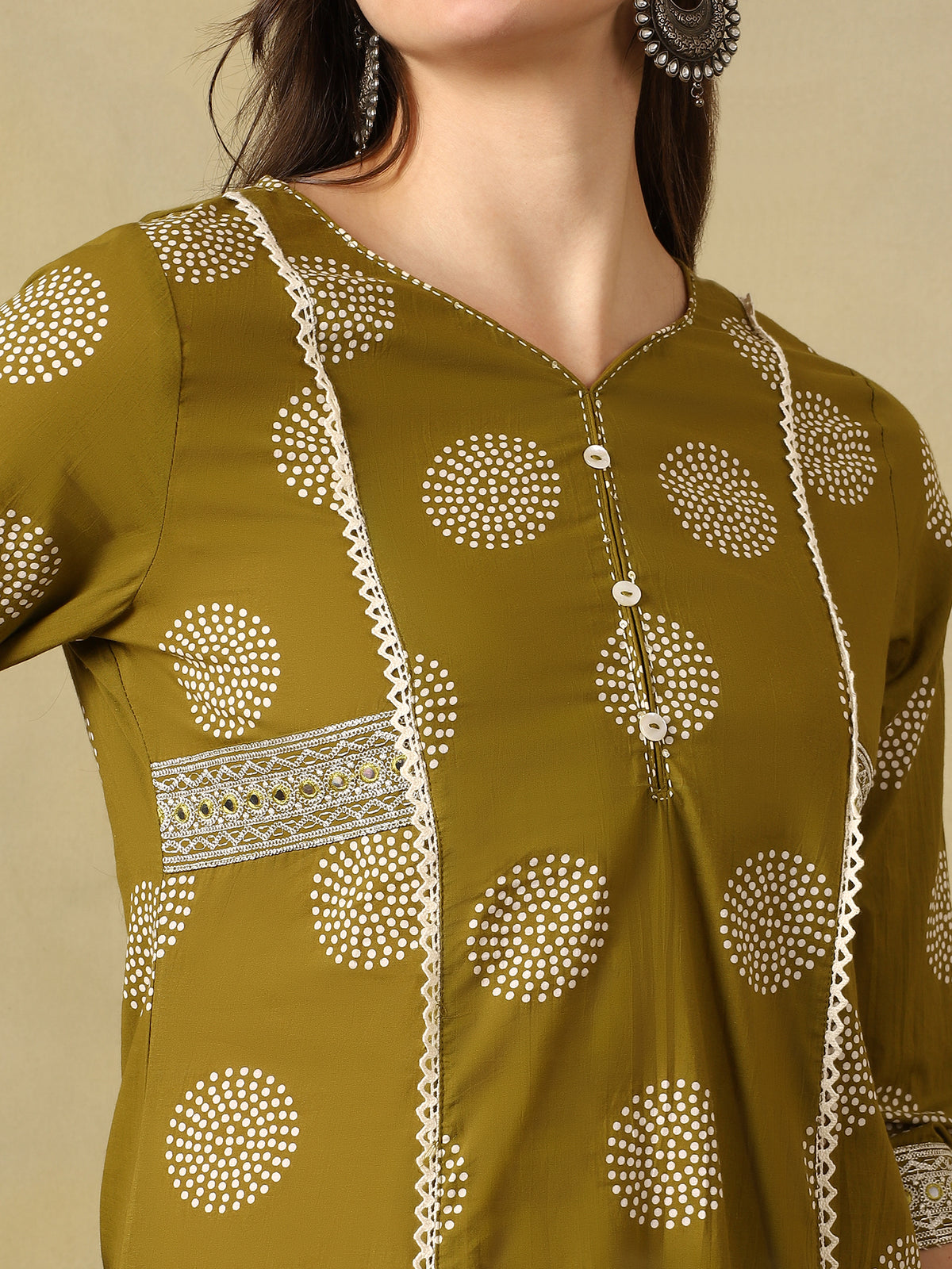 Mamicha Olive Ethnic Set