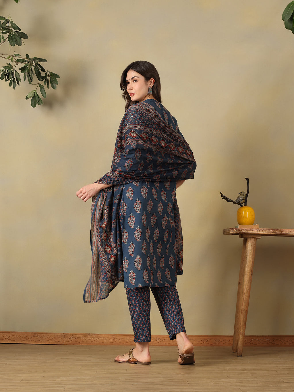 Mamicha Navy Blue Ethnic Set