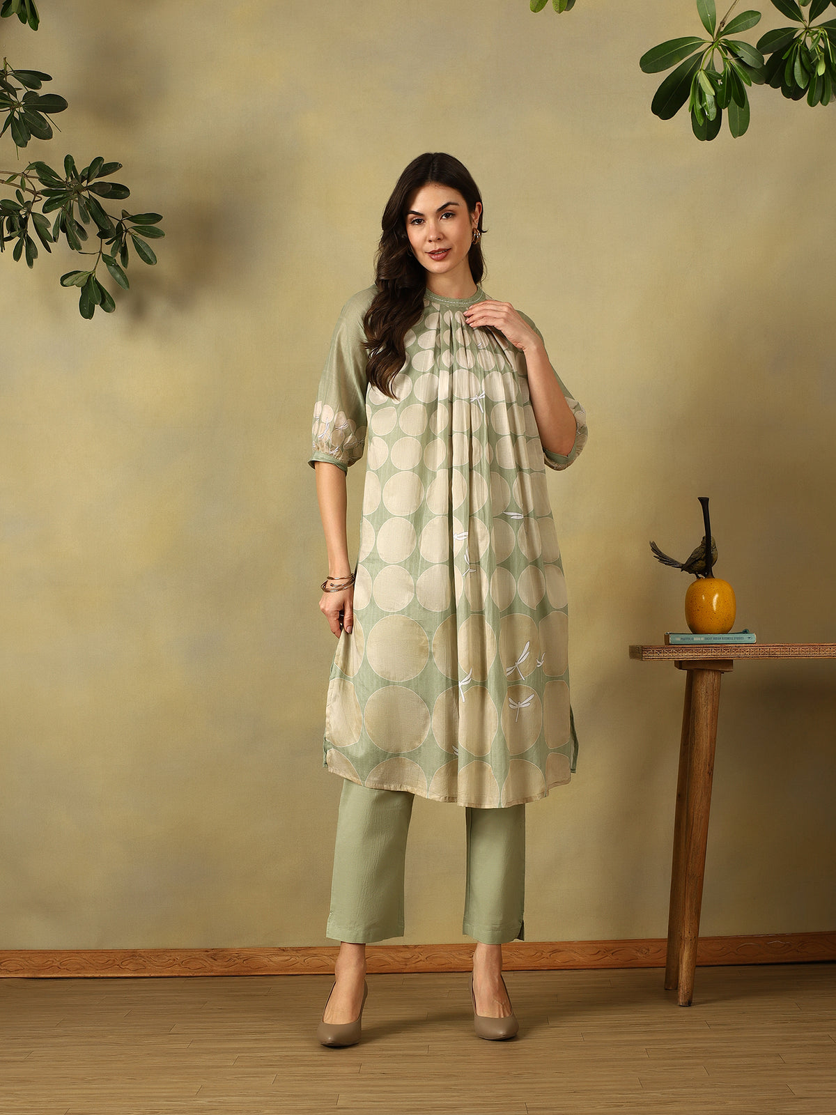Mamicha Light Green Kurta Set