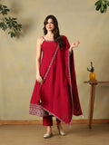 Mamicha Maroon Ethnic Set
