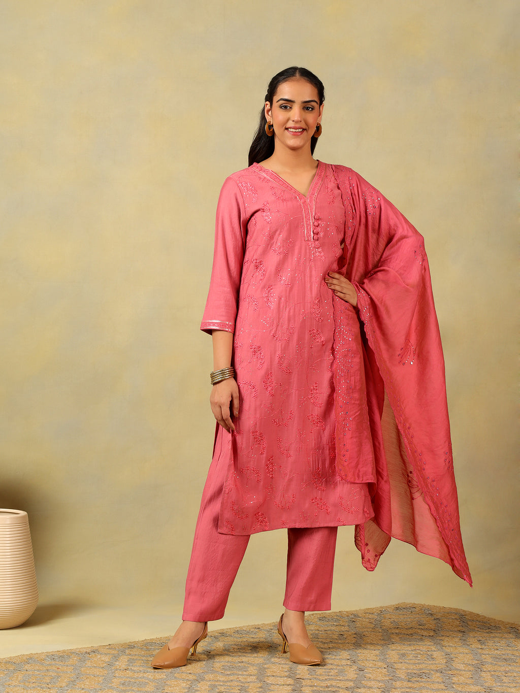 Keya Rose-Sequin Suit Set