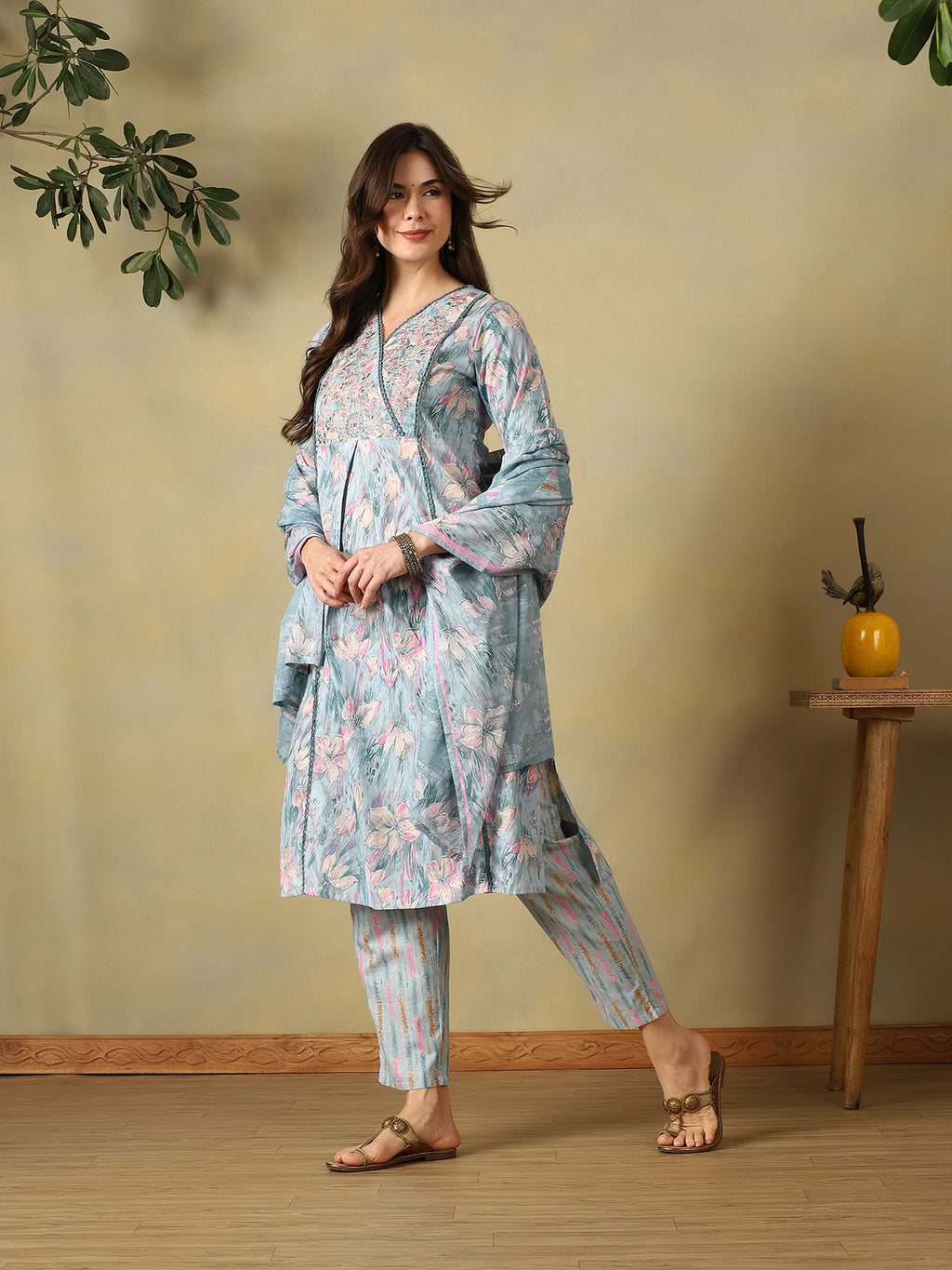 Mamicha Sea Green Ethnic Set
