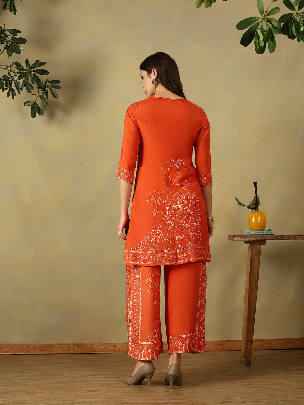 Mamicha Orange Kurta Set
