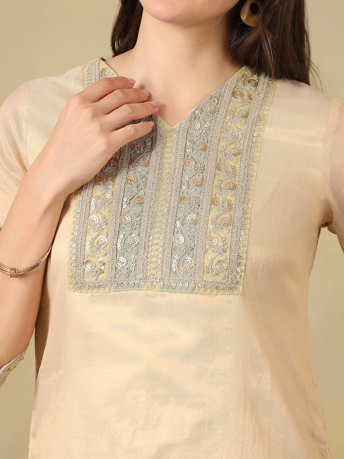 Mamicha Cream Kurta Set