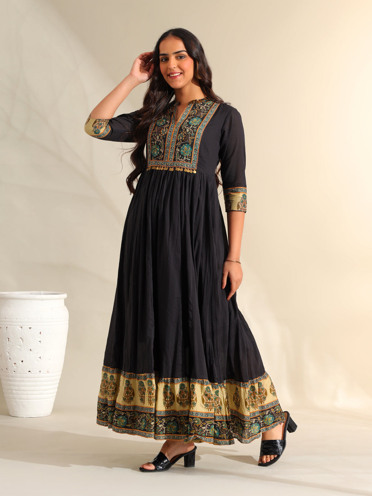 Nayantara Midnight Anarkali Dress
