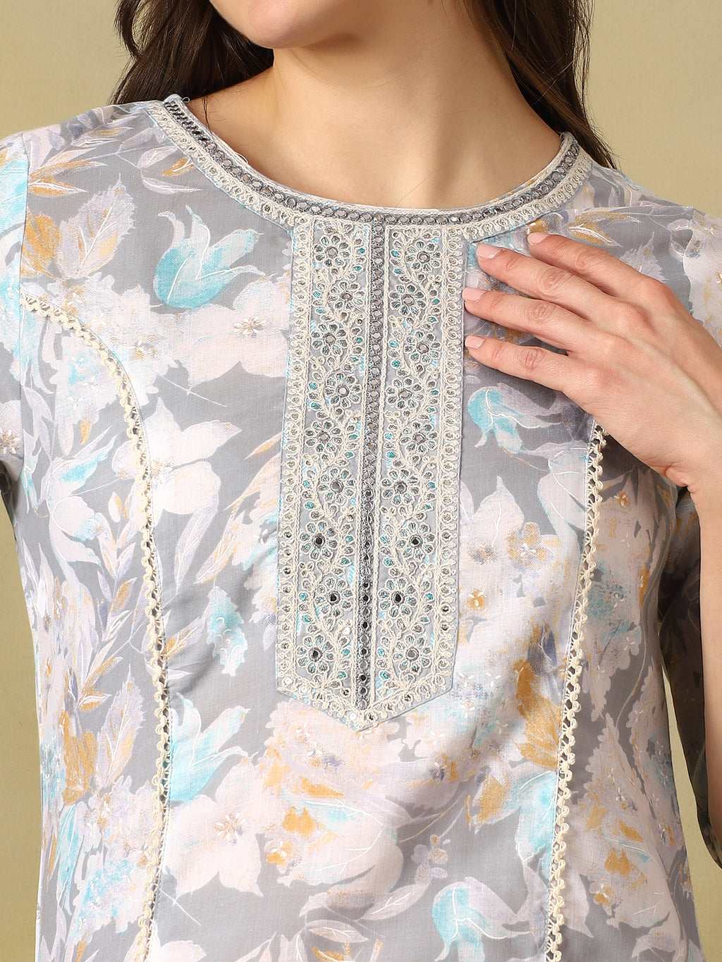 Mamicha Blue Ethnic Set