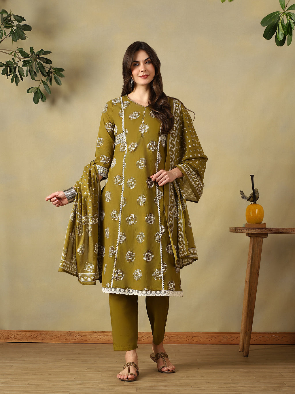 Mamicha Olive Ethnic Set