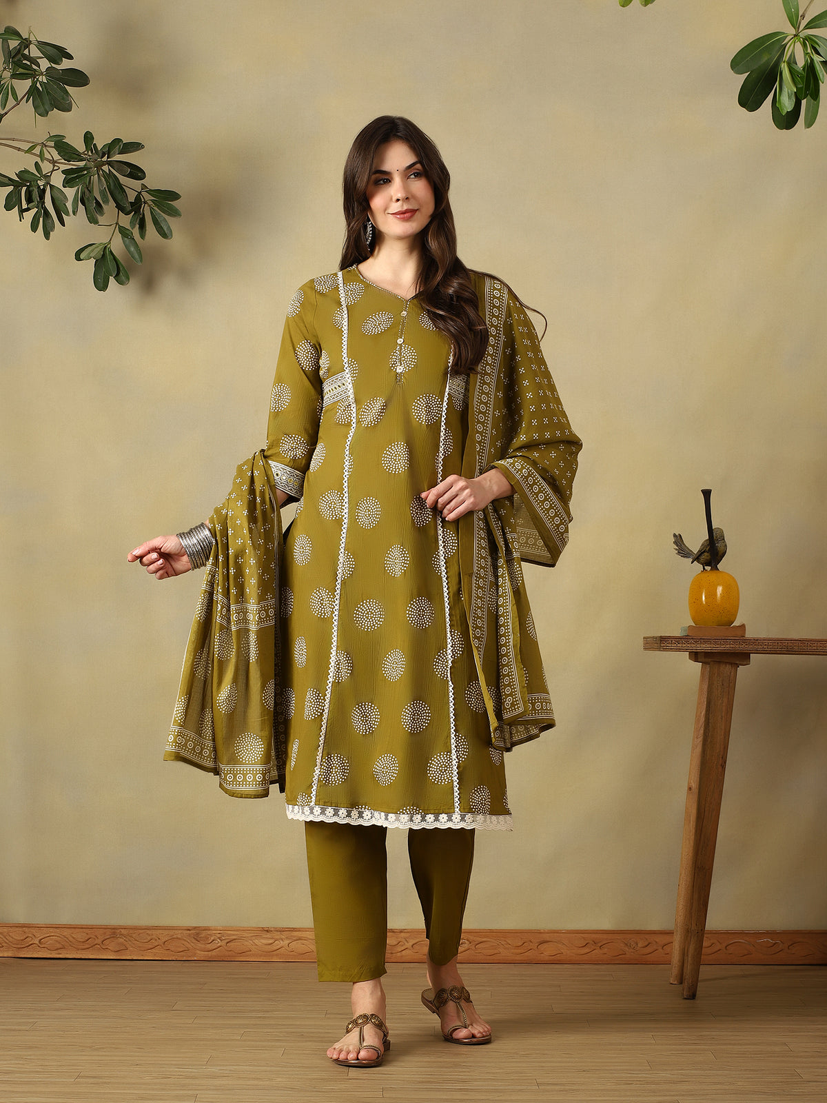 Mamicha Olive Ethnic Set