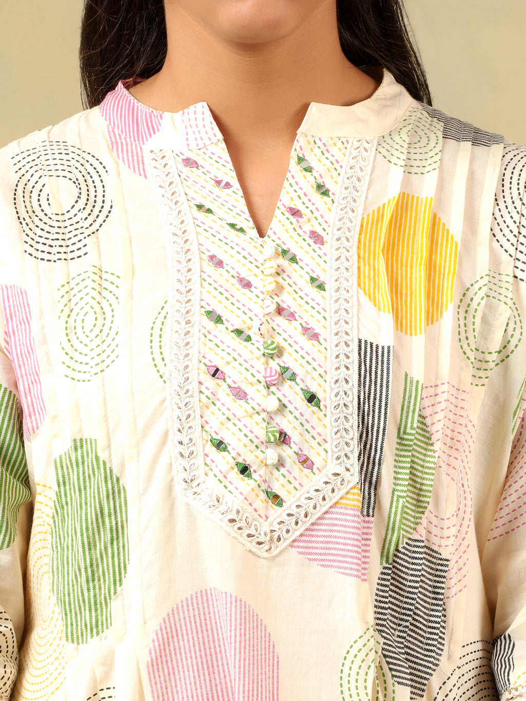 Tara Pastel Orb Print Suit Set
