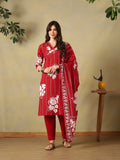 Mamicha Maroon Ethnic Set