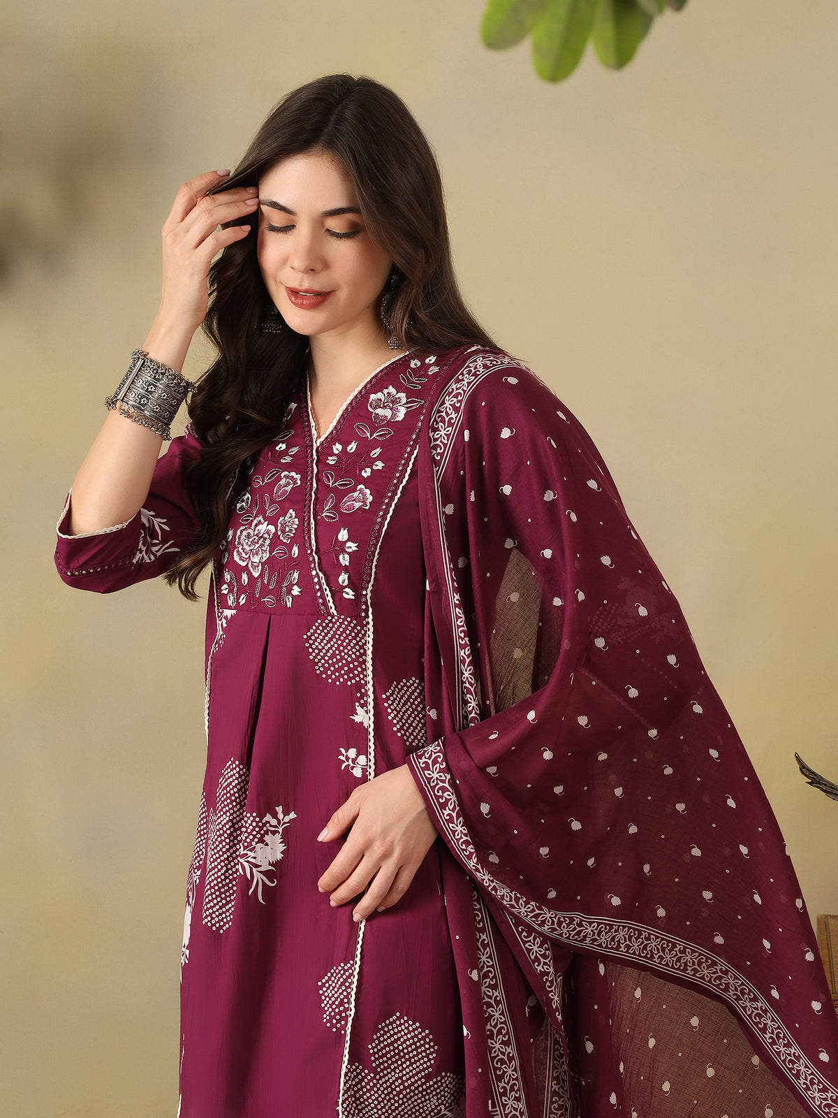 Mamicha Lavender Ethnic Set