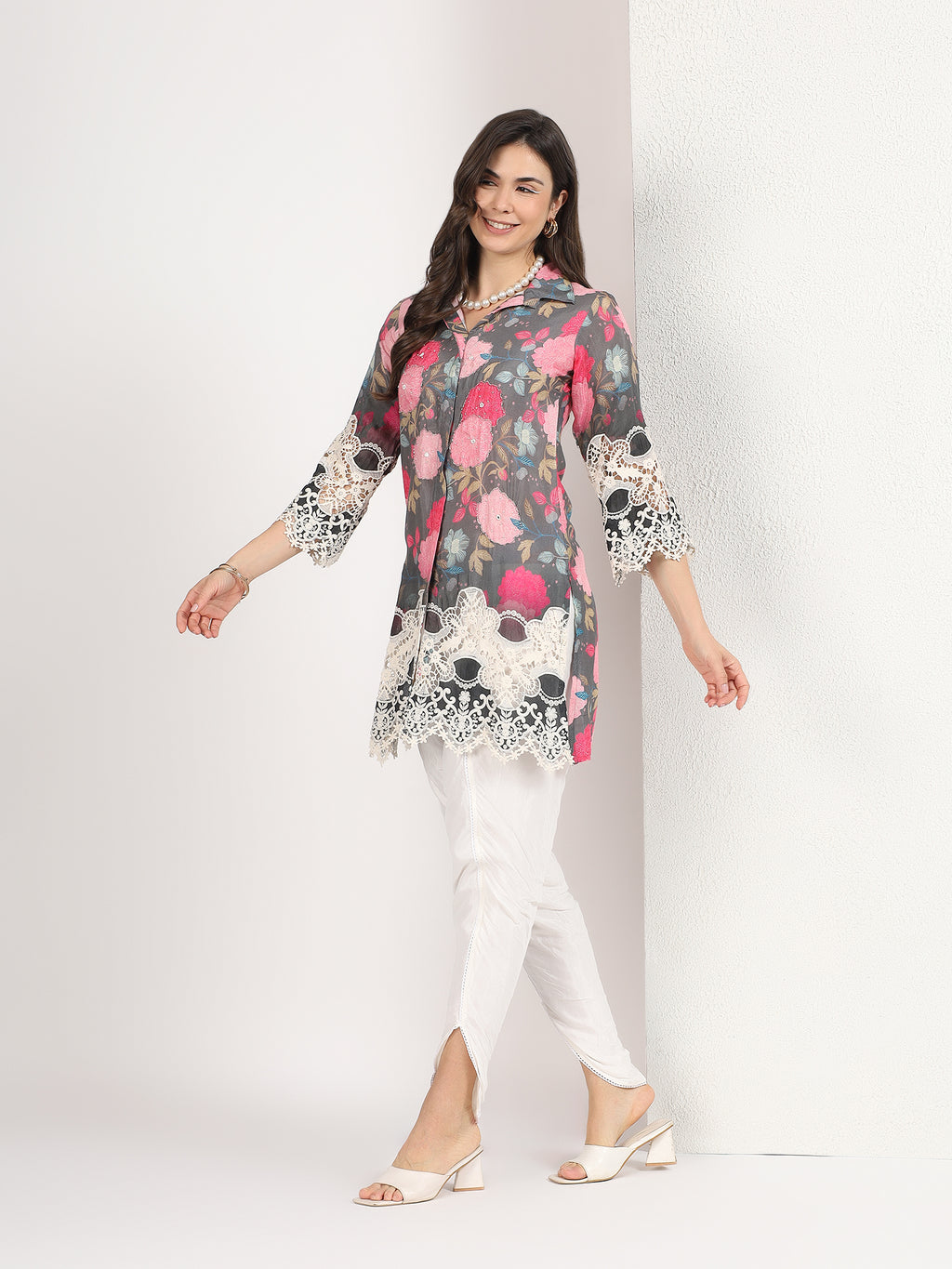 Mamicha Grey Kurta Set