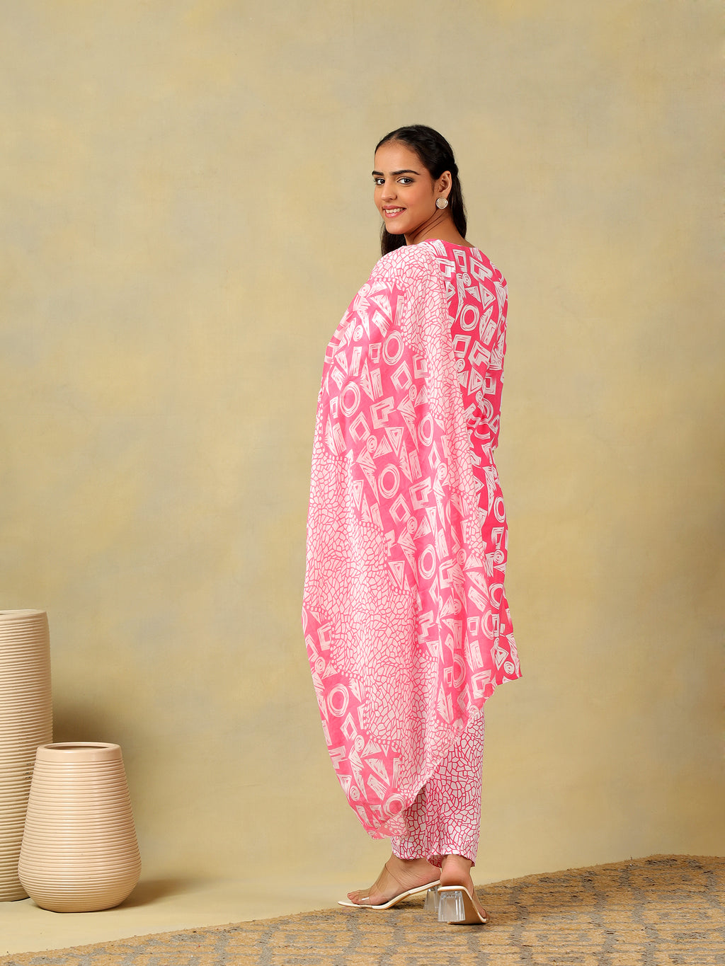 Ananya Geometric Block Print Kurta Set