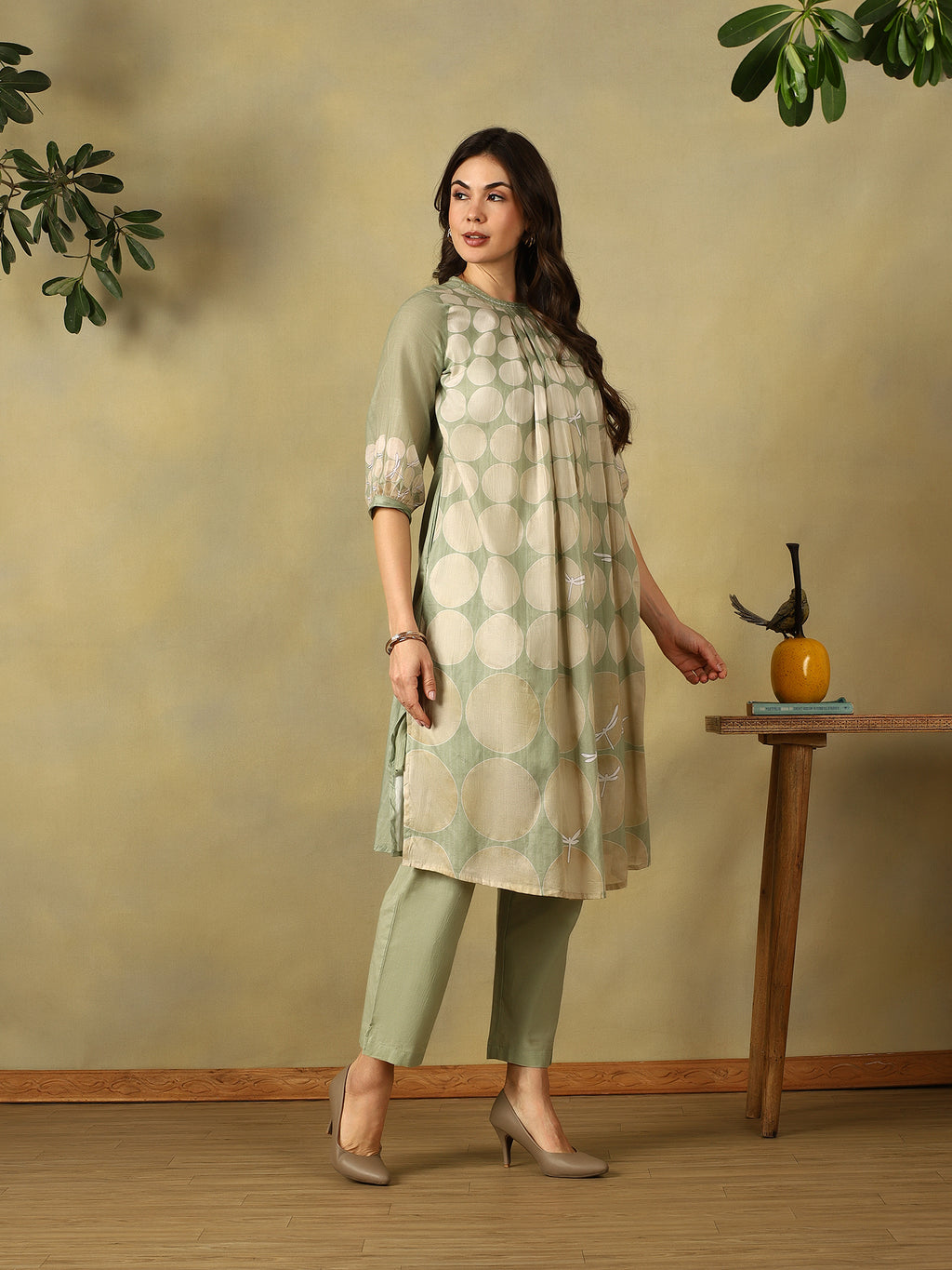 Mamicha Light Green Kurta Set