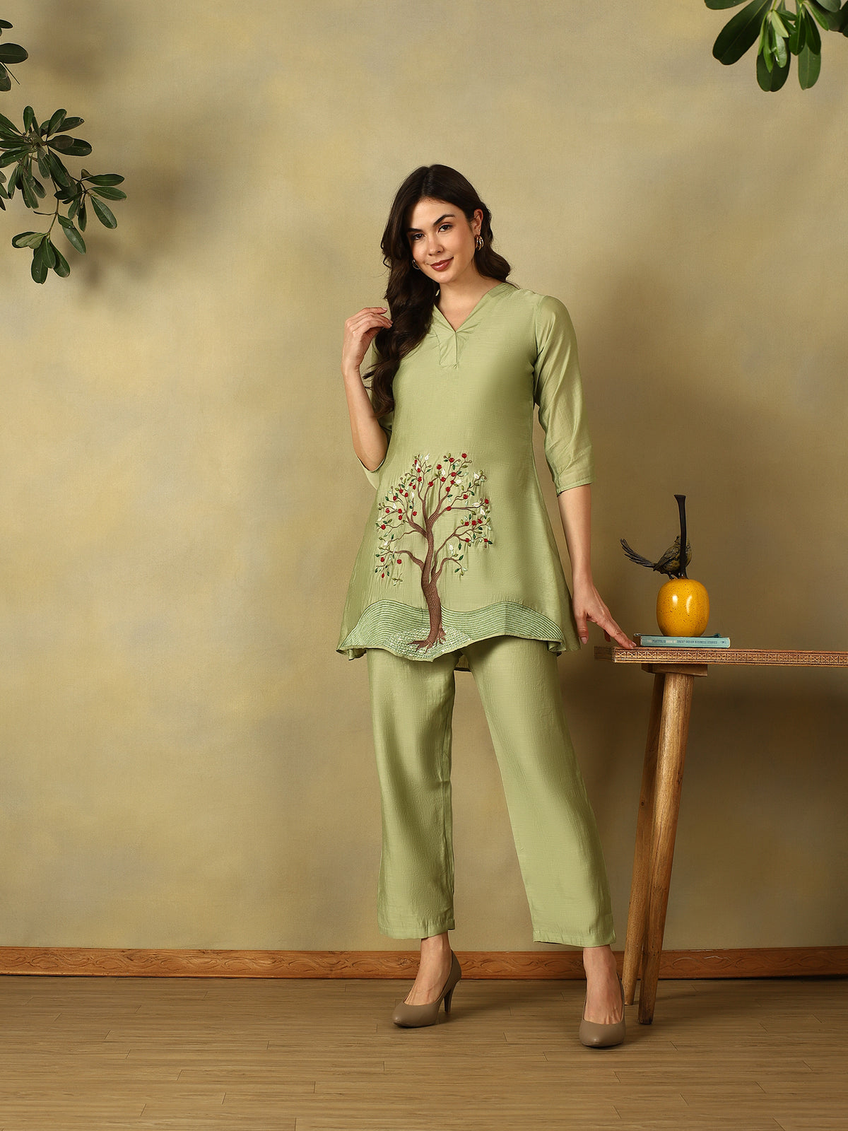 Mamicha Green Kurta Set