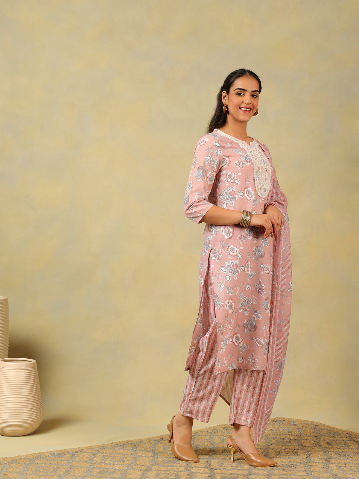 Sanaya Rose Floral Suit Set