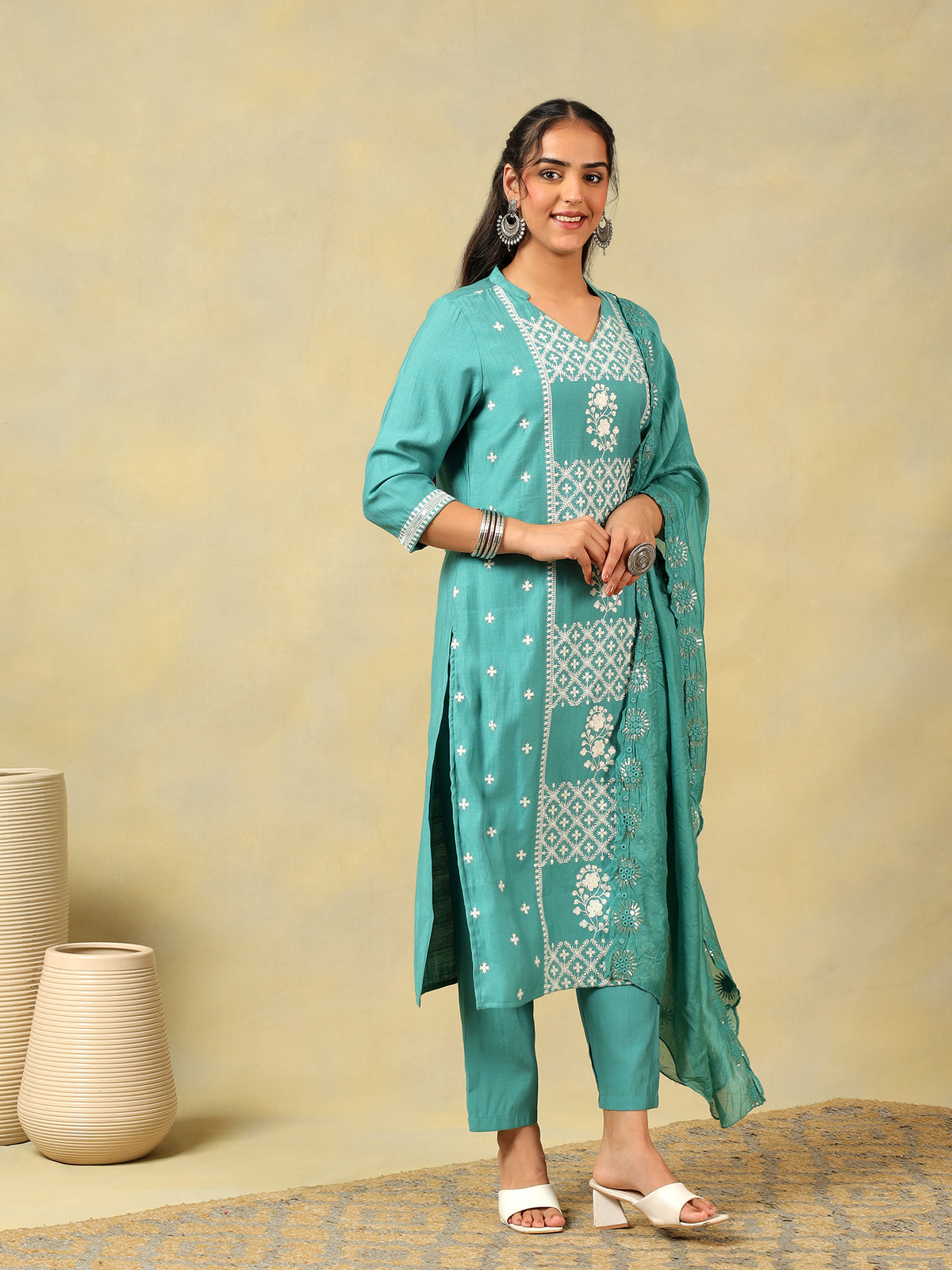 Kritika Teal Suit Set