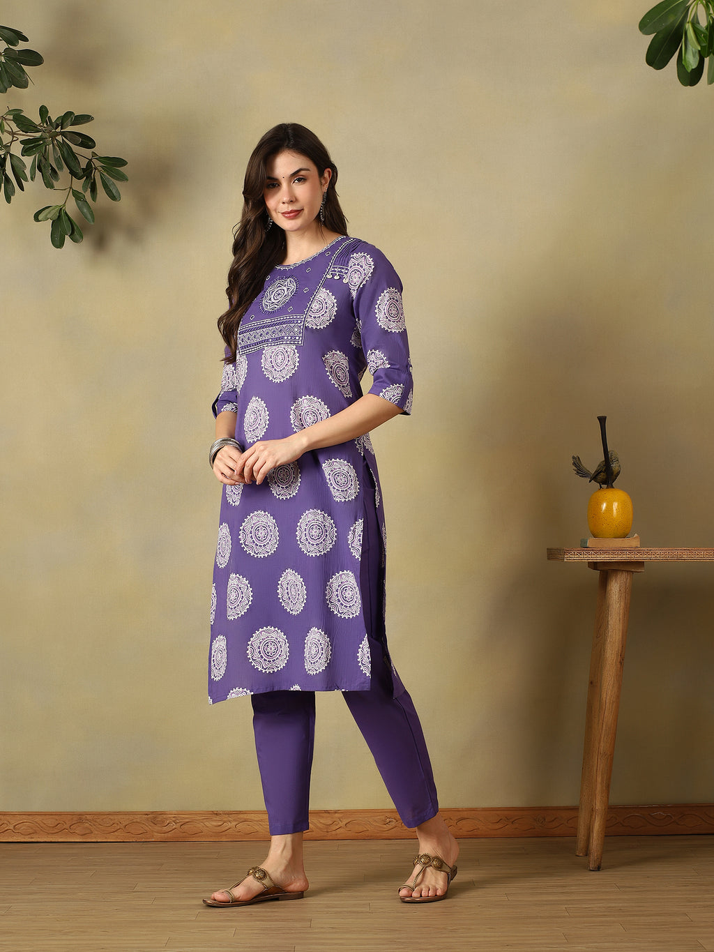 Mamicha Lavender Ethnic Set