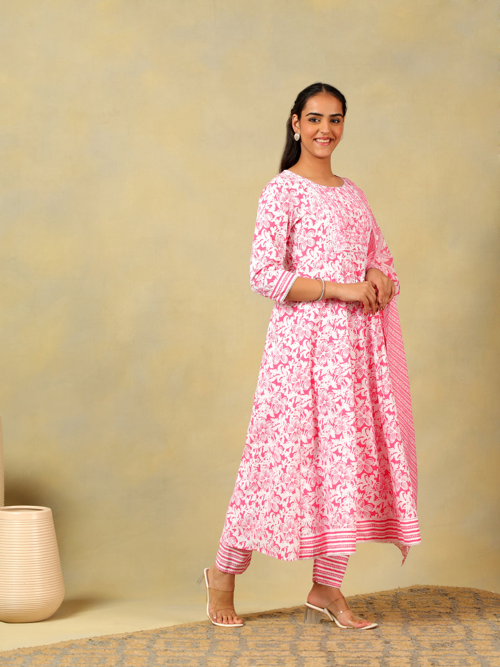 Yasmin Floral Bloom Anarkali Suit Set