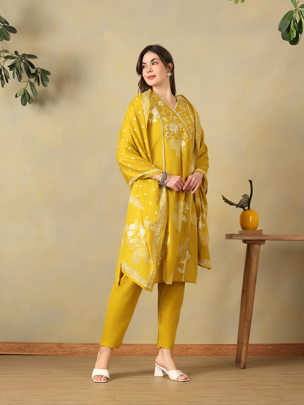 Mamicha Mustard Ethnic Set