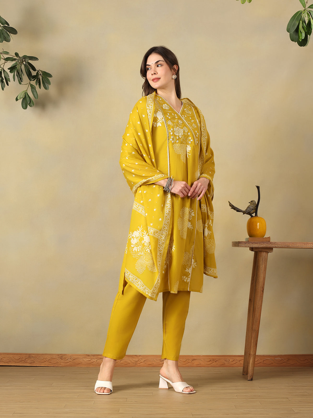 Mamicha Mustard Ethnic Set