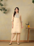 Mamicha Cream Kurta Set