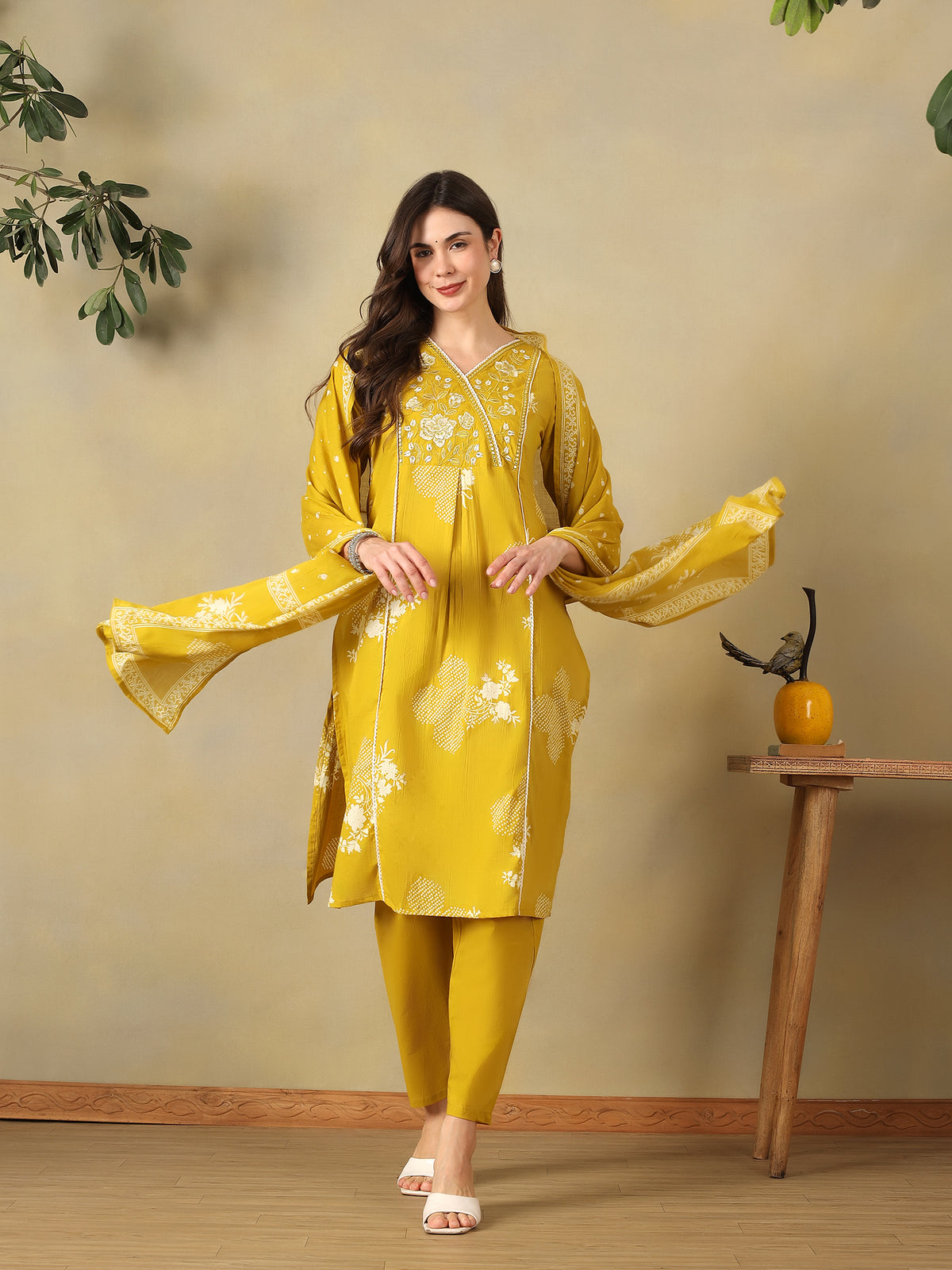 Mamicha Mustard Ethnic Set