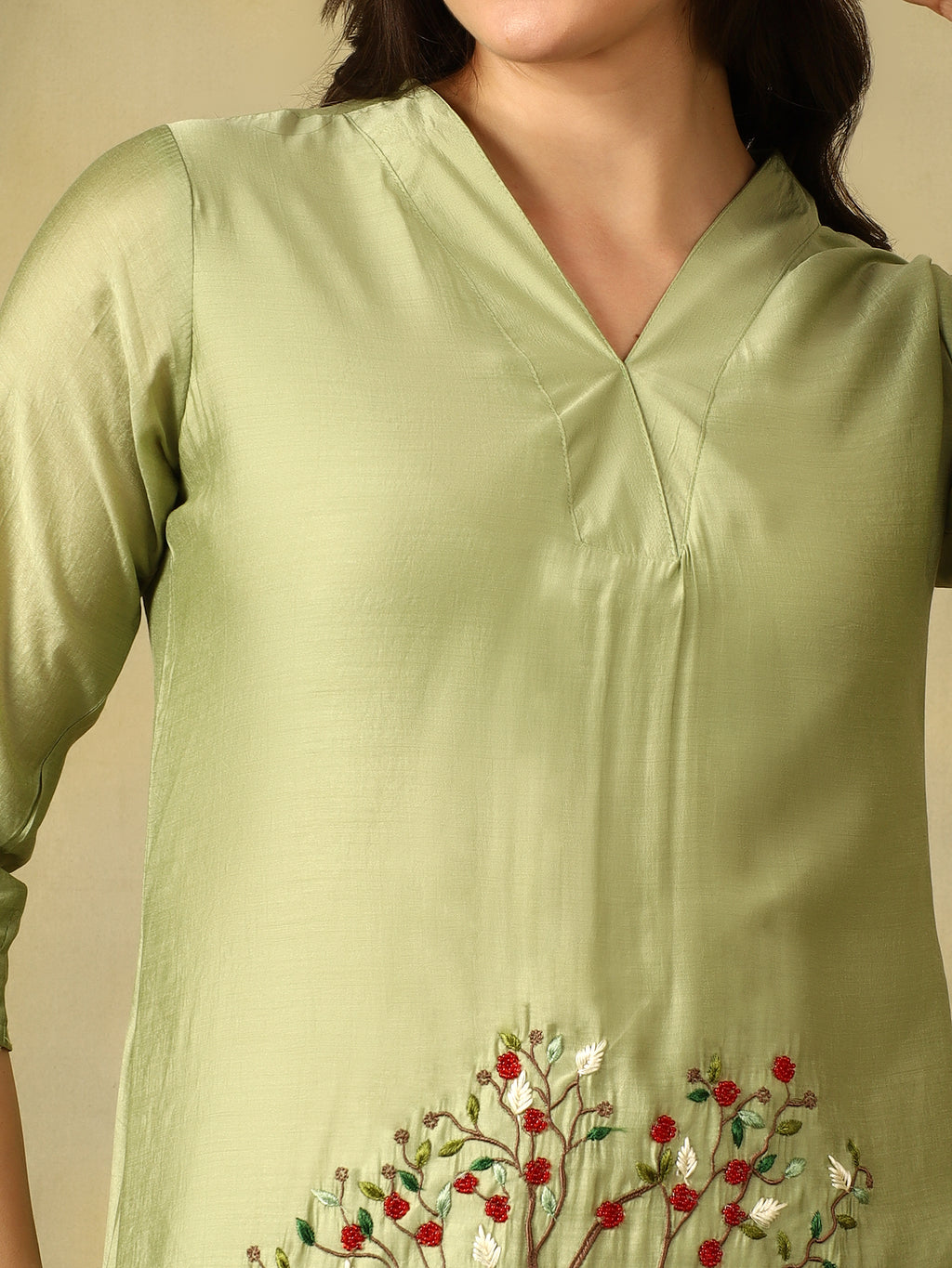 Mamicha Green Kurta Set