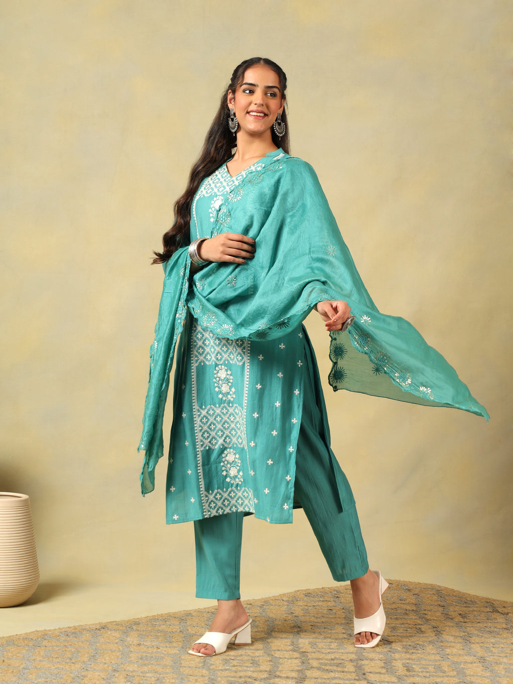 Kritika Teal Suit Set