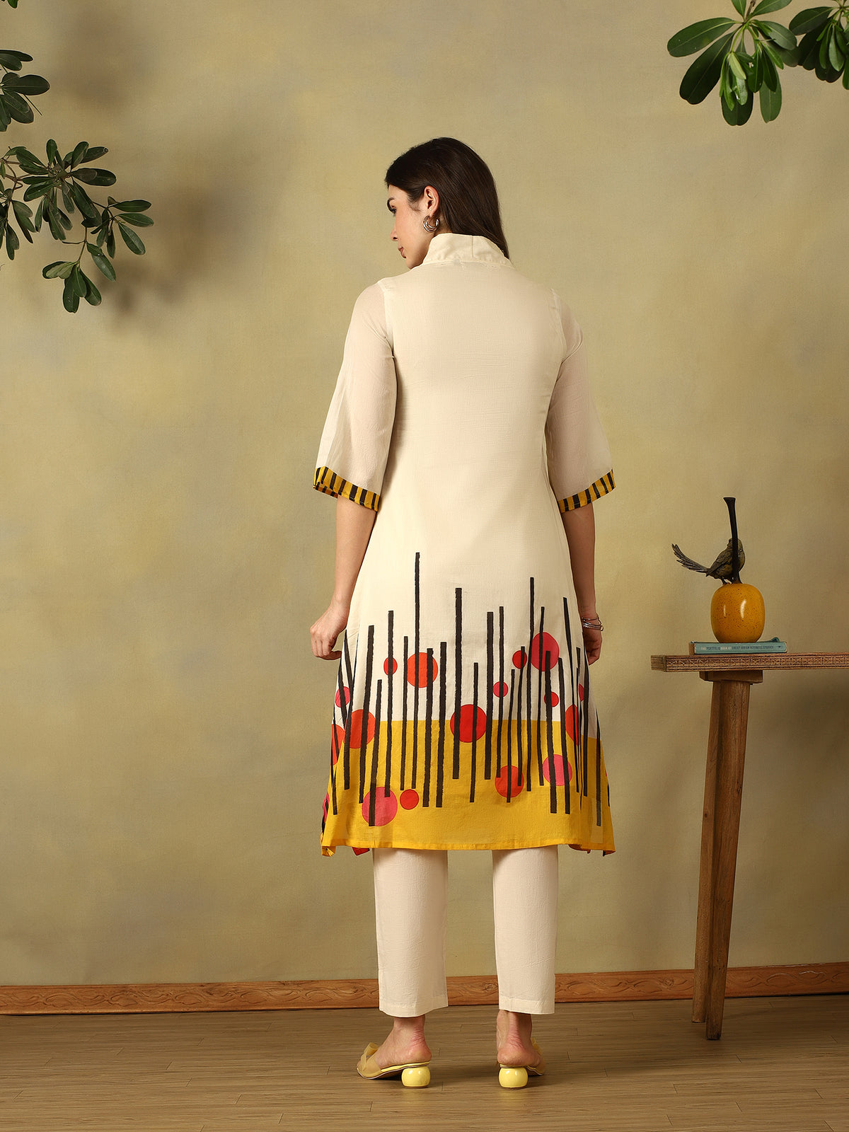 Mamicha Cream Kurta Set