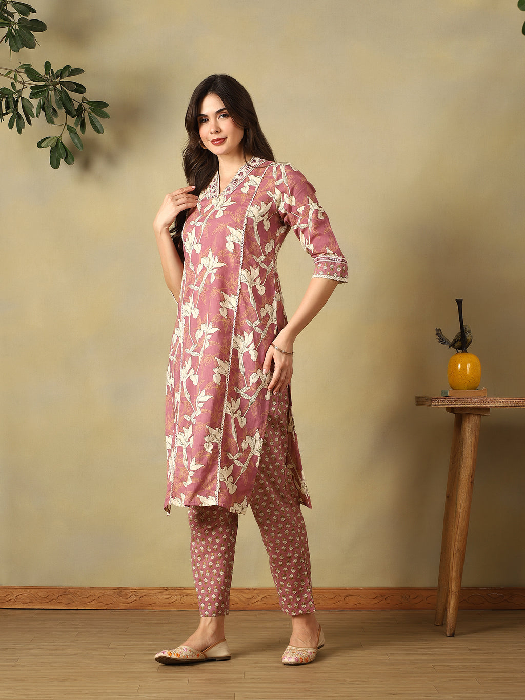 Mamicha Mauve Ethnic Set